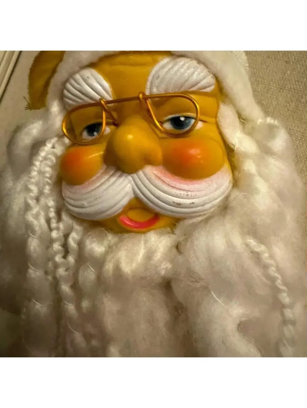 Vintage Santa hanging ornament